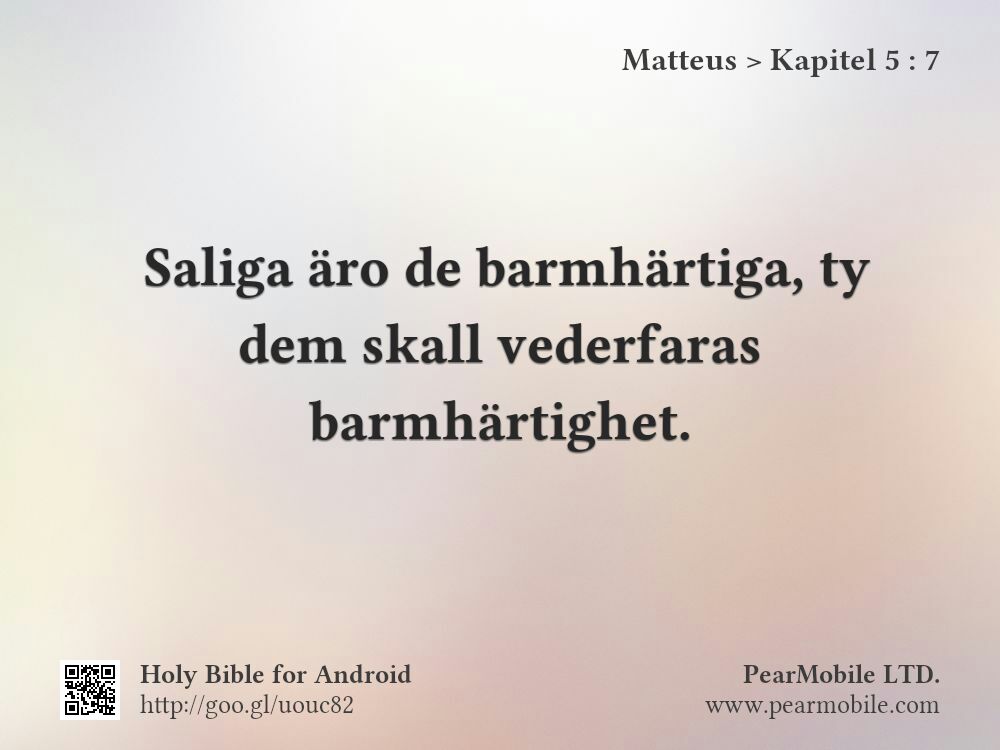 Matteus, Kapitel 5:7